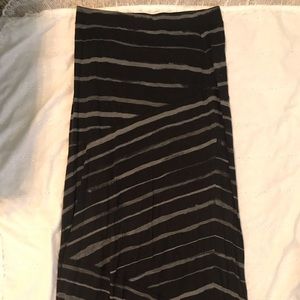 High waisted floor length Skirt